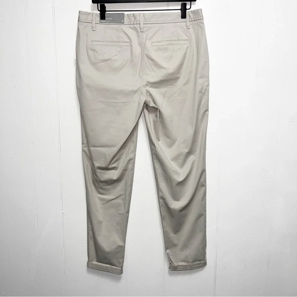 Talbots Gray Taupe Classic Girlfriend Chino Pants - Picture 7 of 12